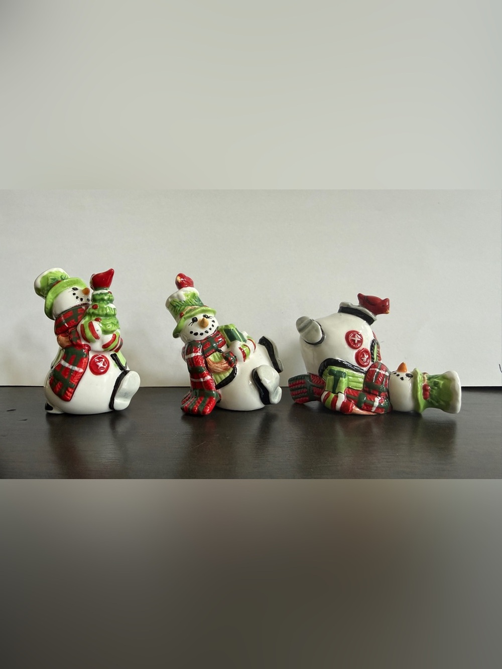 Fits And Floyd tumbling snowmen set of 3